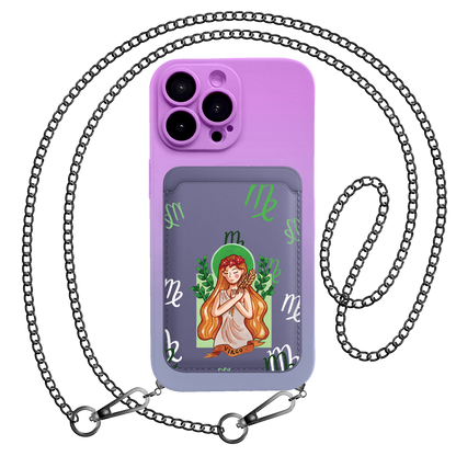 iPhone Magnetic Wallet Silicone Case - Virgo