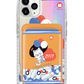 iPhone Magnetic Wallet Holo Case - White Kitty