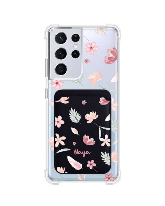 Android Magnetic Wallet Case - Wild Flower