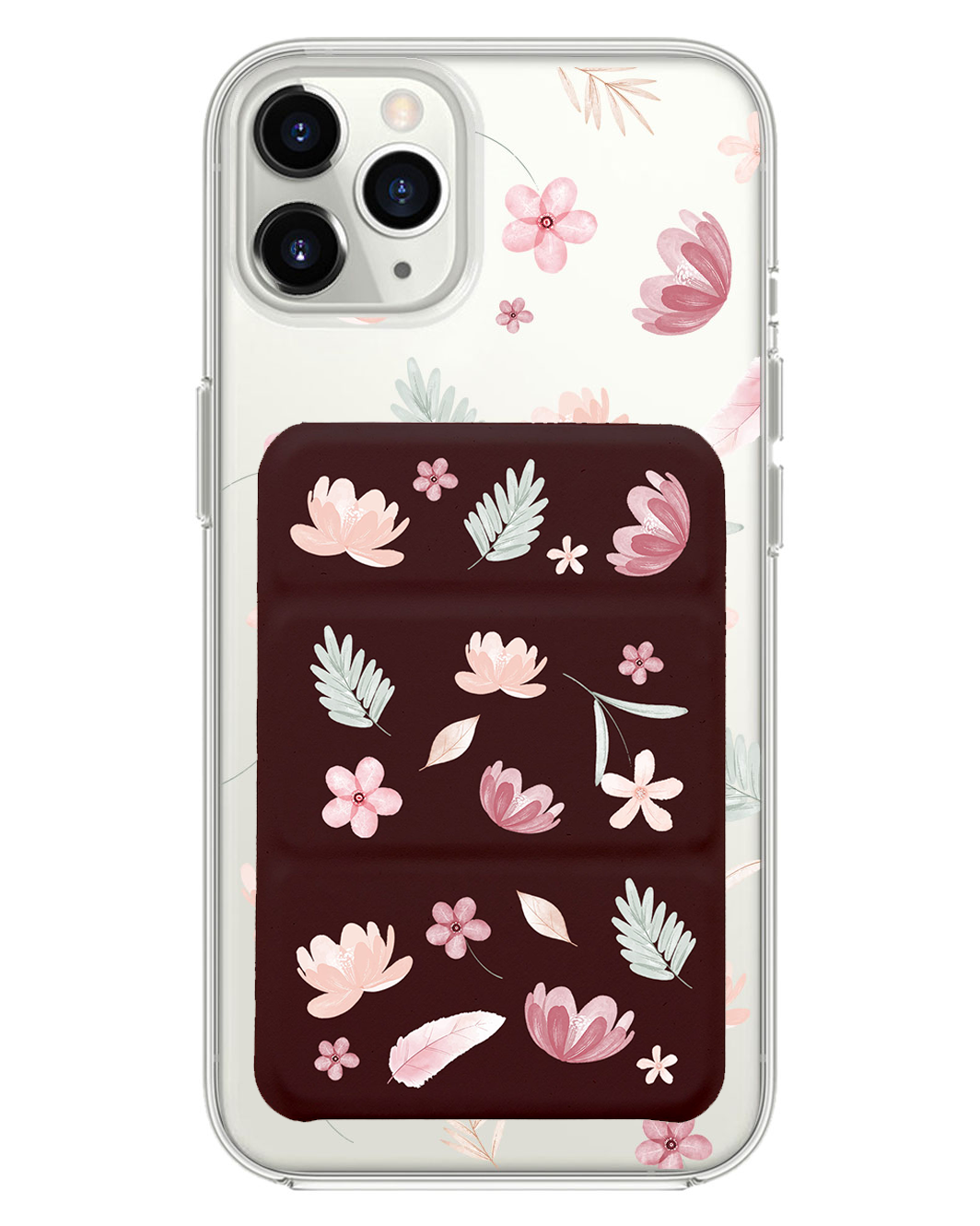 iPhone Magnetic Trifold Wallet Case - Wildflower