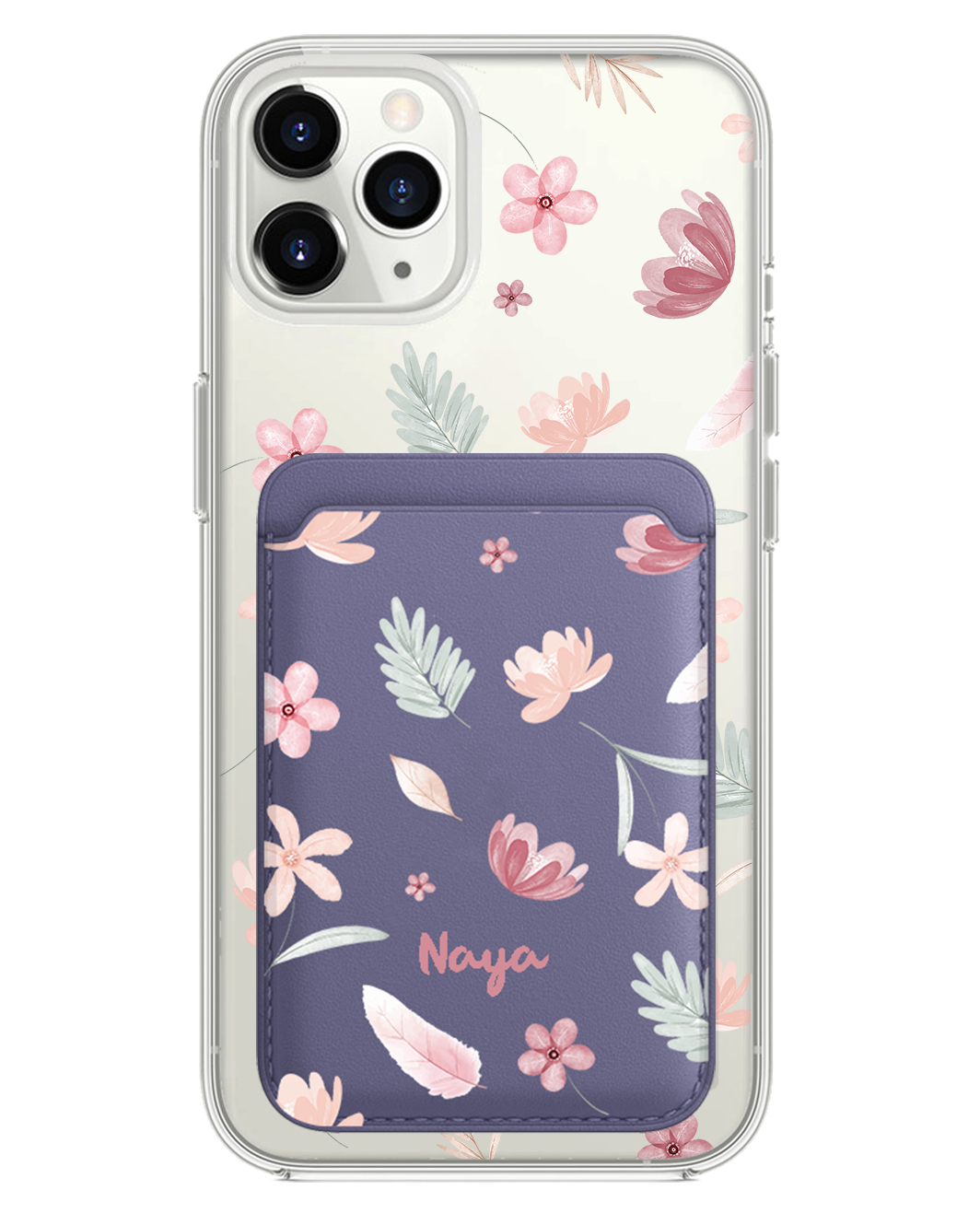 iPhone Magnetic Wallet Case - Wild Flower