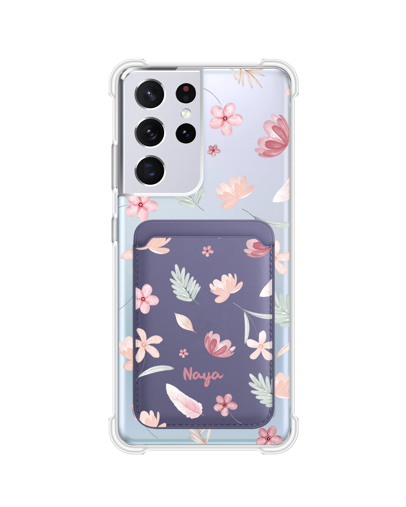 Android Magnetic Wallet Case - Wild Flower