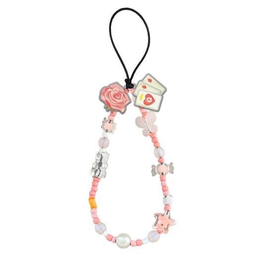 Beaded Strap with Acrylic Charm  - Wonderland