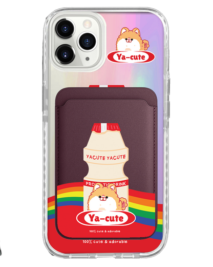 iPhone Magnetic Wallet Holo Case - Yacute Dog