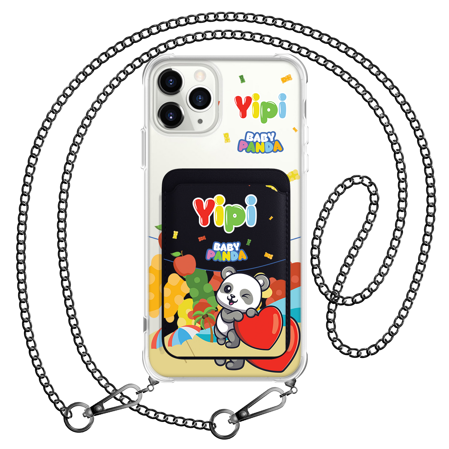 iPhone Magnetic Wallet Case - Yipi Baby Panda