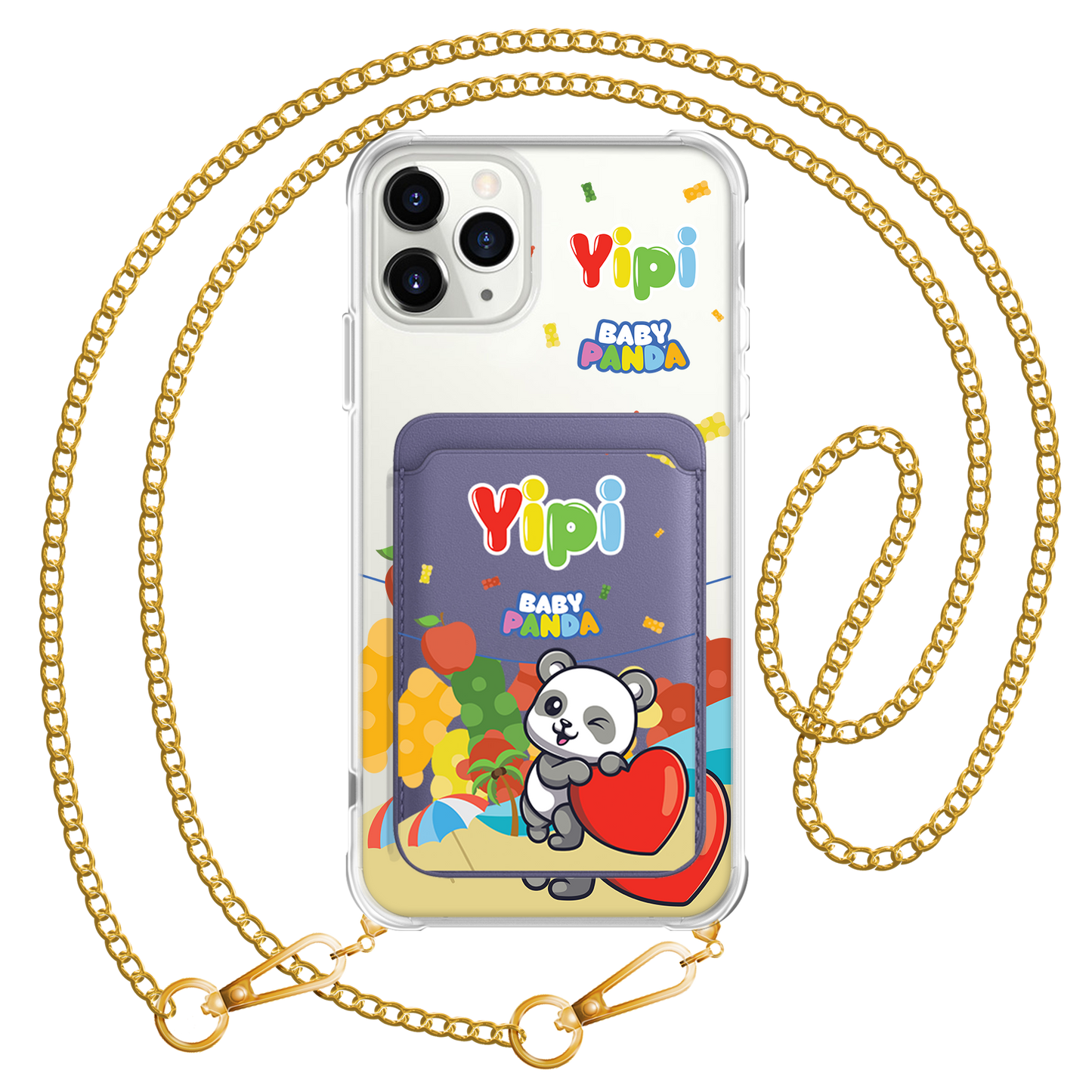 iPhone Magnetic Wallet Case - Yipi Baby Panda
