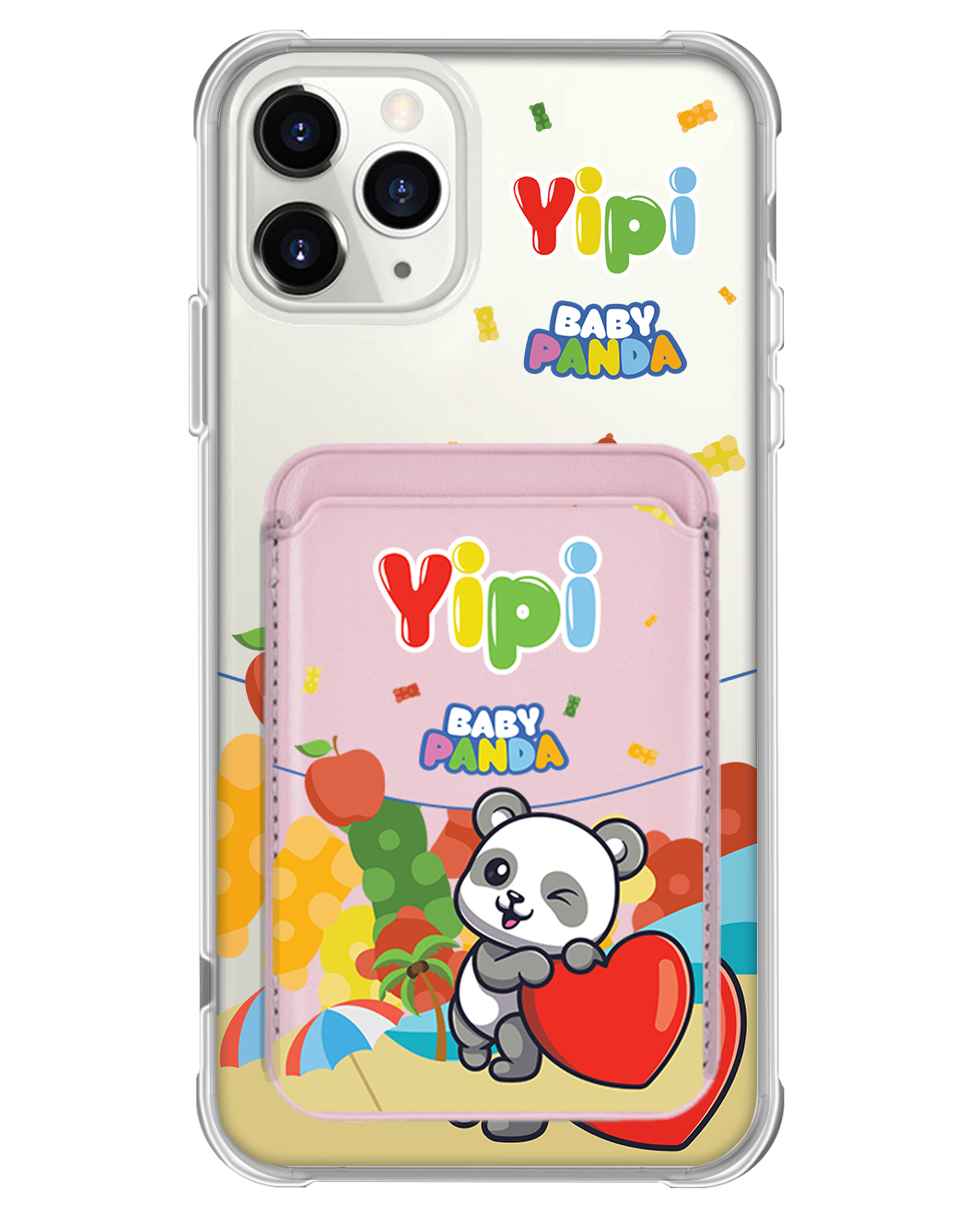 iPhone Magnetic Wallet Case - Yipi Baby Panda