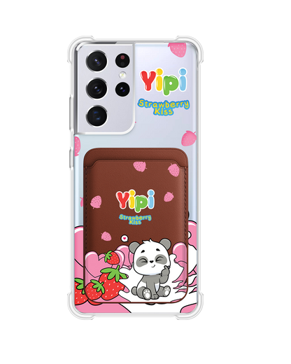 Android Magnetic Wallet Case - Yipi Strawberry Kiss
