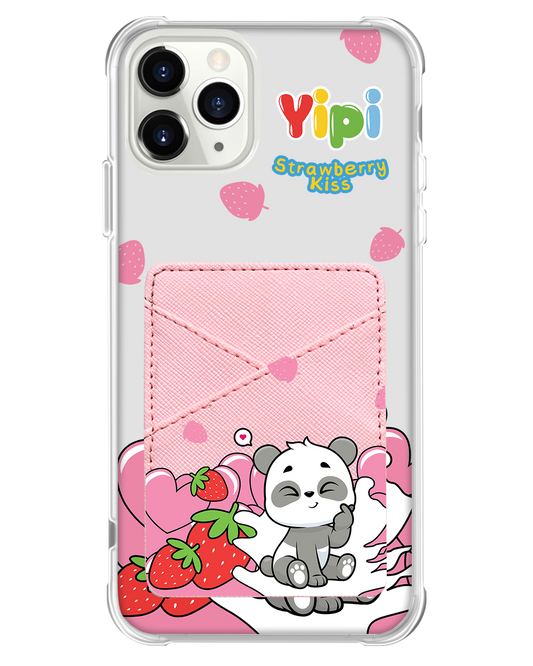 iPhone Phone Wallet Case - Yipi Strawberry Kiss