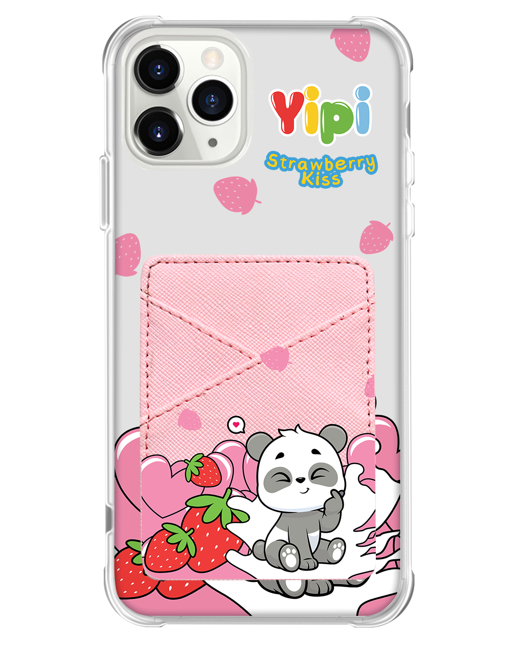 iPhone Phone Wallet Case - Yipi Strawberry Kiss