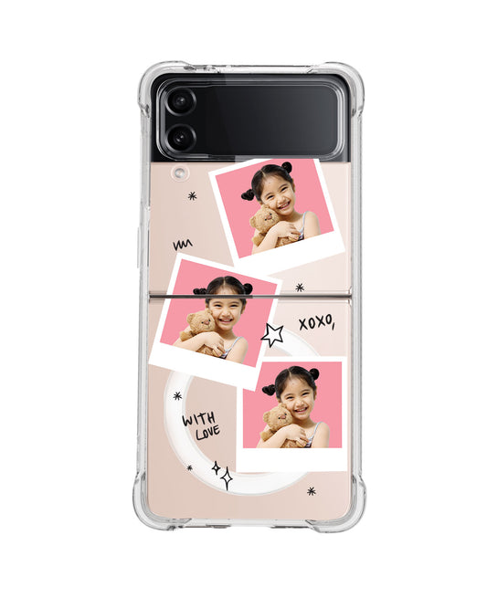 Magsafe Case - Face Grid White Polaroid