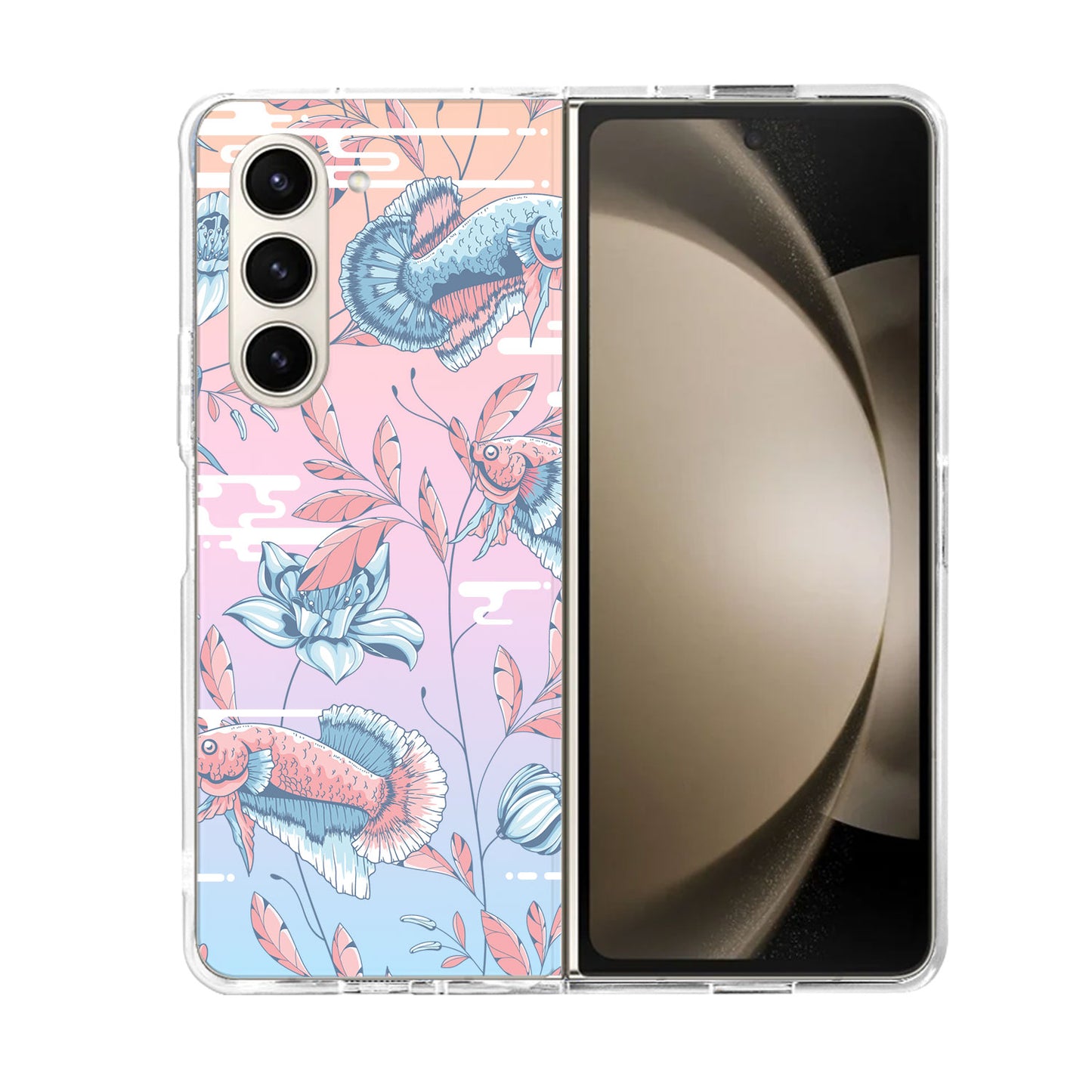 Android Flip / Fold Rearguard Holo - Fish & Floral