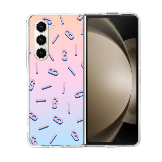 Android Flip / Fold Rearguard Holo - CUSTOM MONOGRAM 1.0 Cotton Candy