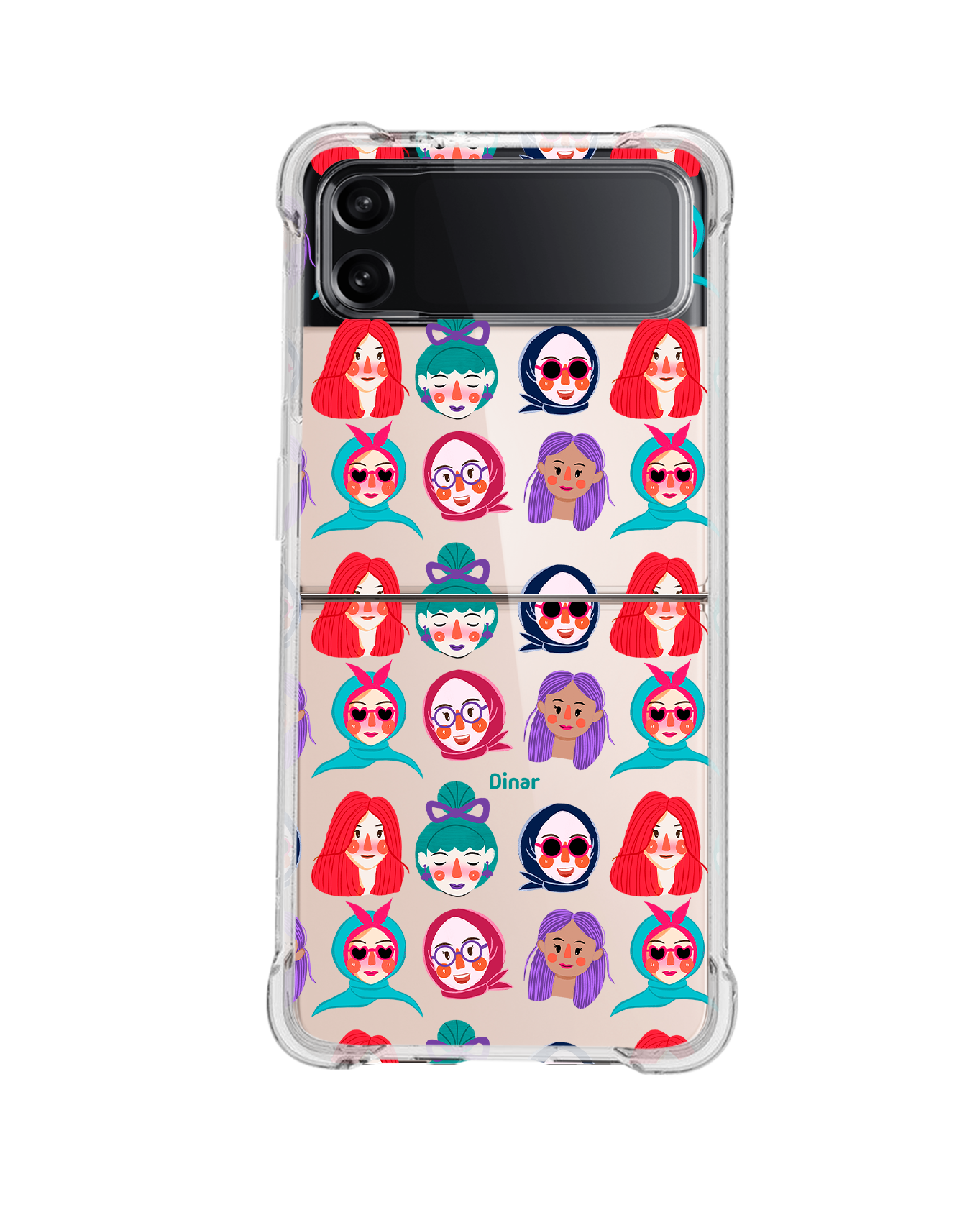 Android Flip / Fold Case - Cute Sweety Faces