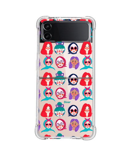 Android Flip / Fold Rearguard Hybrid - Cute Sweety Faces