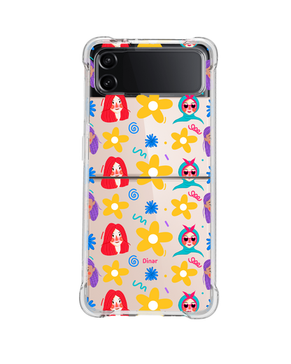 Android Flip / Fold Rearguard Hybrid - Daisy Faces
