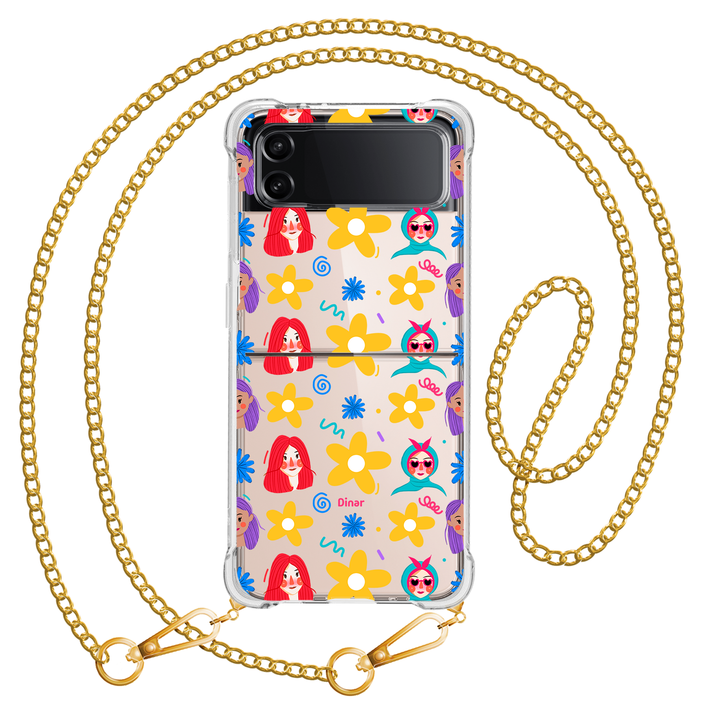 Android Flip / Fold Case - Daisy Faces