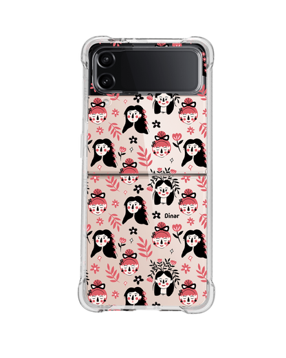 Android Flip / Fold Rearguard Hybrid - Flowery Faces