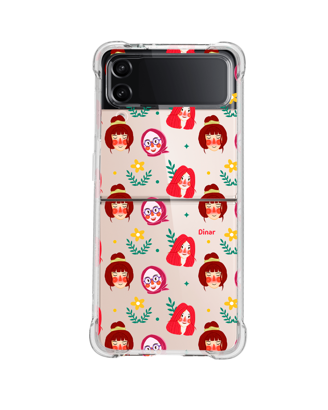 Android Flip / Fold Case - Lovely Faces