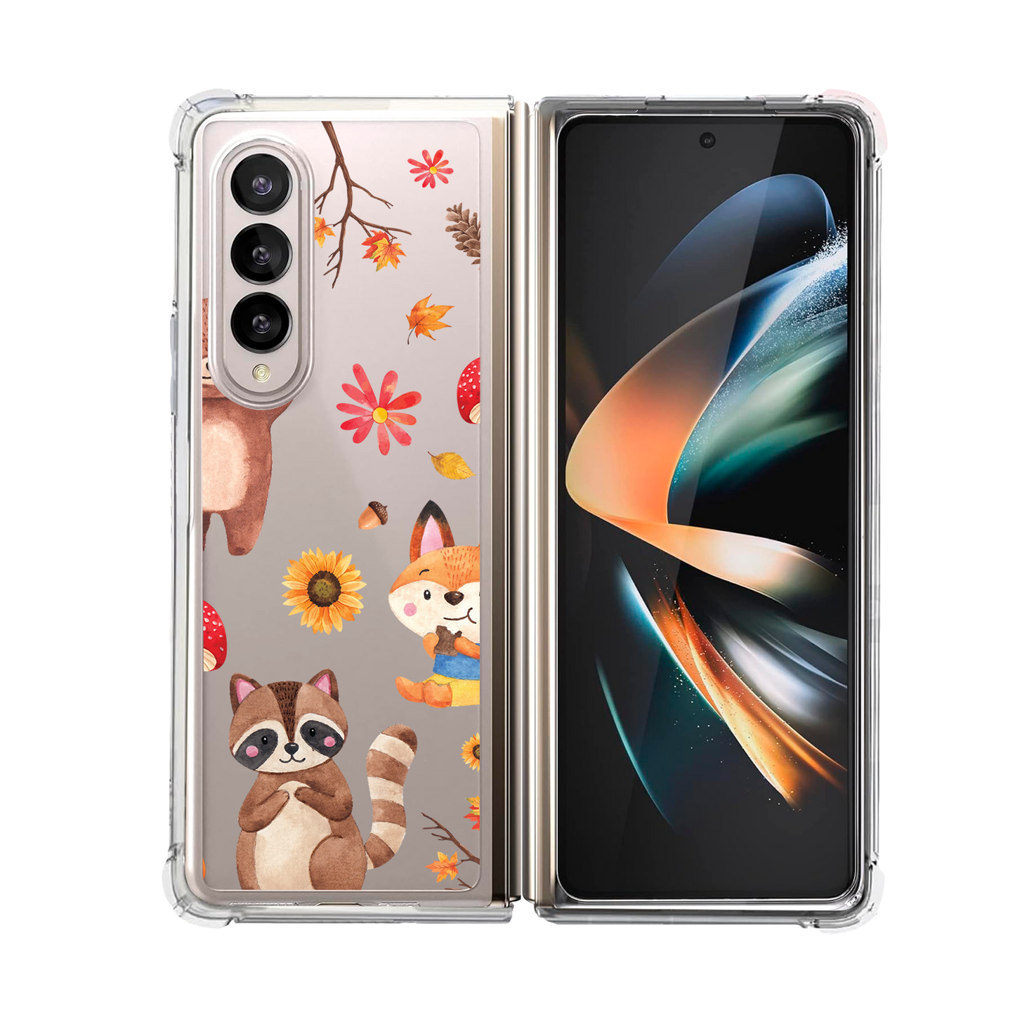 Android Flip / Fold Case - Autumn Animals