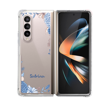 Android Flip / Fold Rearguard Hybrid - Blue Florals