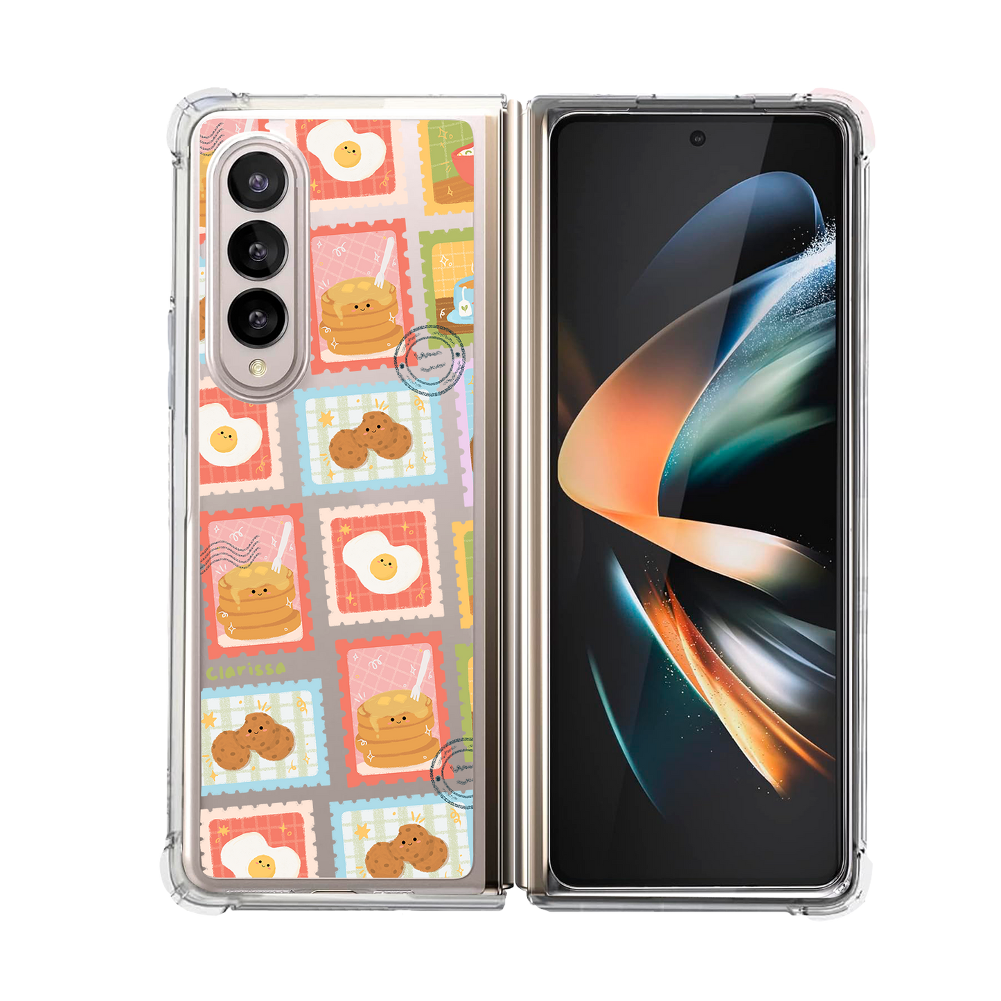 Android Flip / Fold Case - Breakfast Stamps