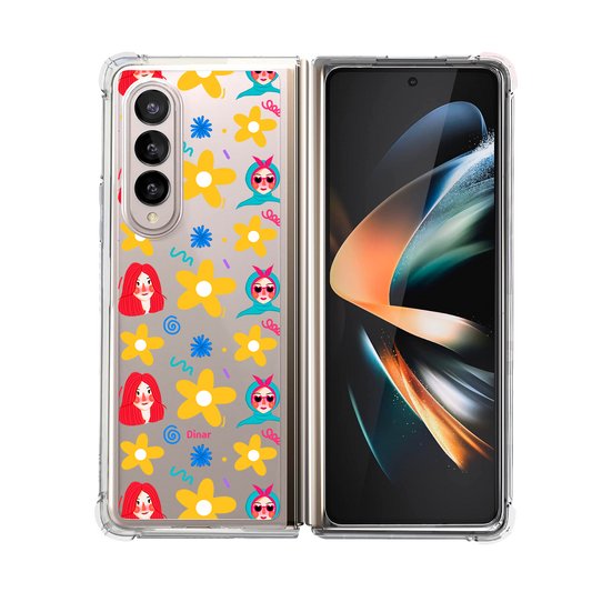 Android Flip / Fold Case - Daisy Faces