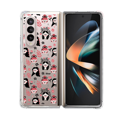 Android Flip / Fold Rearguard Hybrid - Flowery Faces