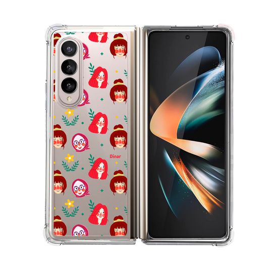 Android Flip / Fold Case - Lovely Faces