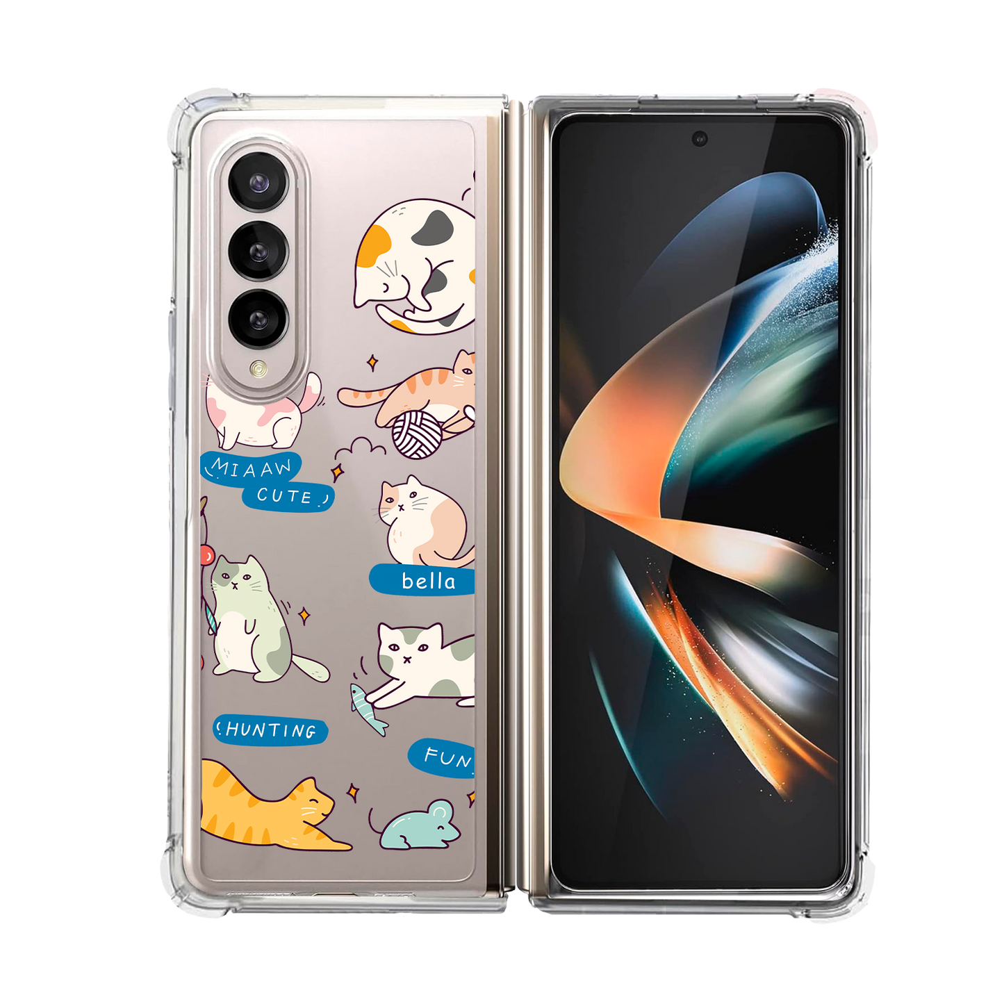 Android Flip / Fold Case - Playful Cat 2.0