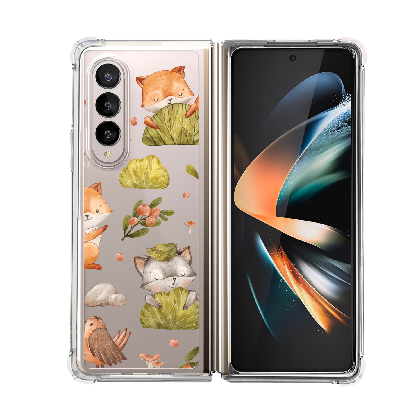 Android Flip / Fold Rearguard Hybrid - Racoon and Friends