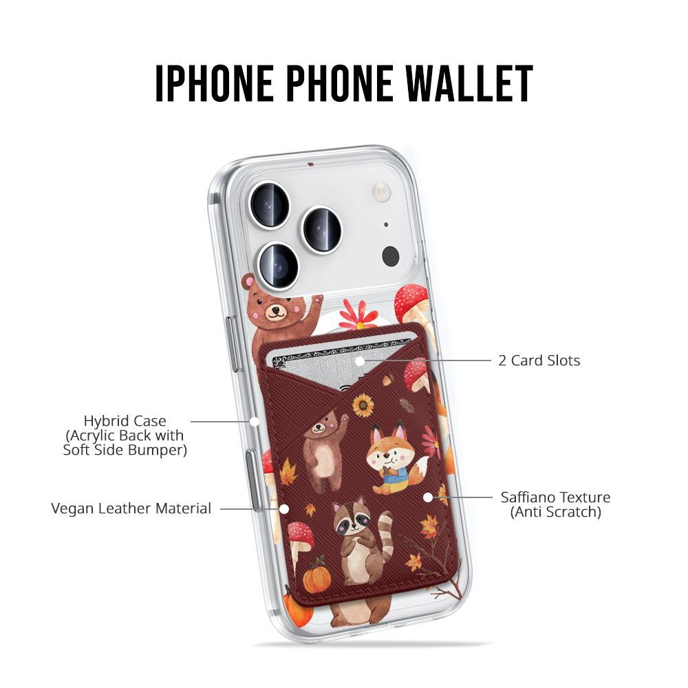 iPhone Phone Wallet Case - September Morning Glory