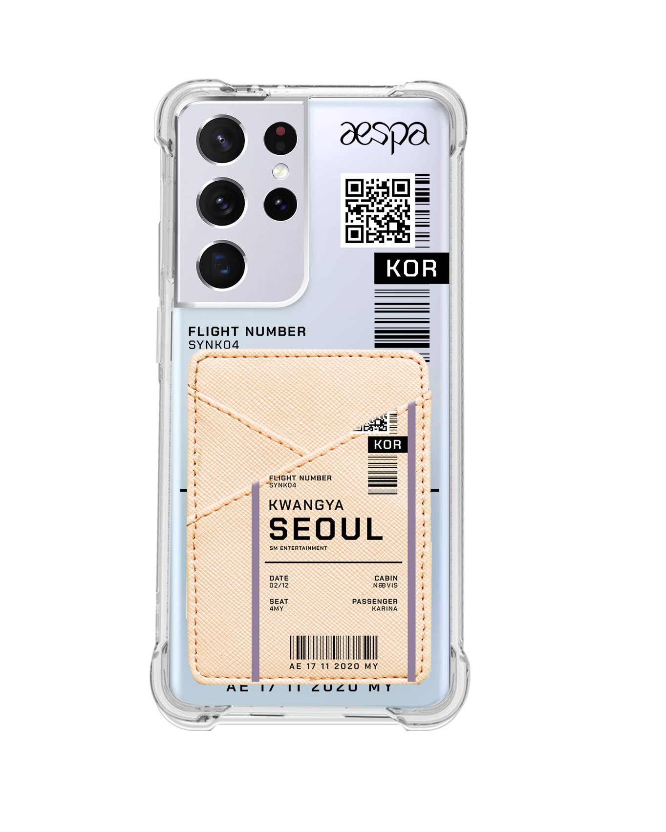 Android Phone Wallet Case - Aespa Kwangya Ticket