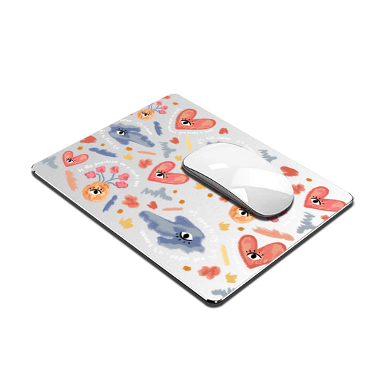 Metal Aluminum Mousepad - Abstract Lovers