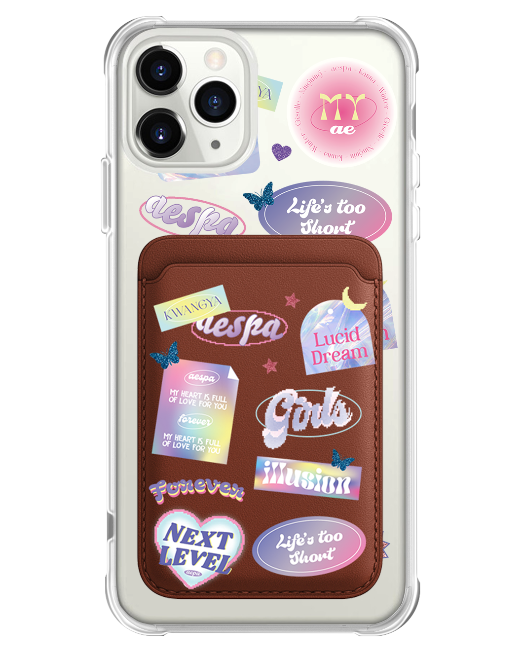 iPhone Magnetic Wallet Case - Aespa Girls Pack