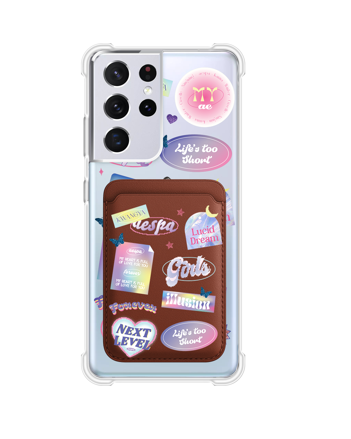 Android Magnetic Wallet Case - Aespa Girls Pack