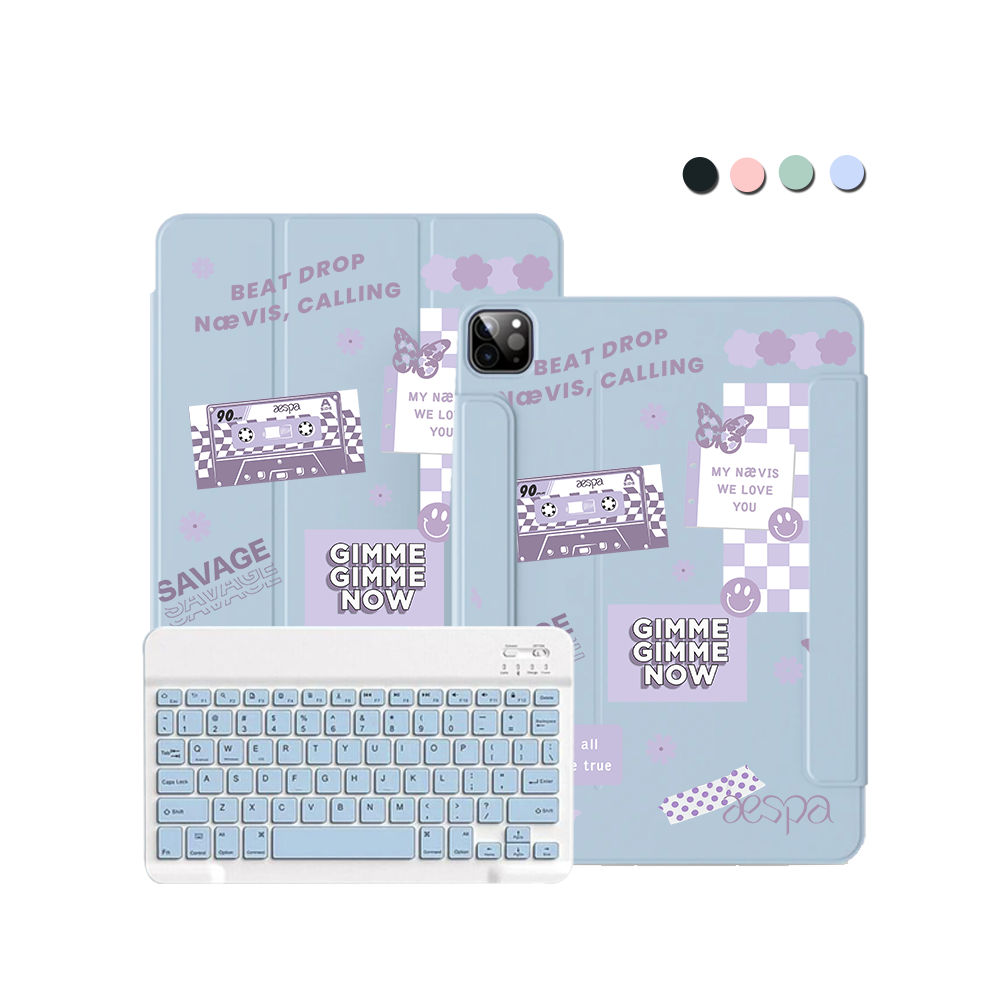 iPad / Android Tab Wireless Keyboard Flipcover - Aespa Sticker