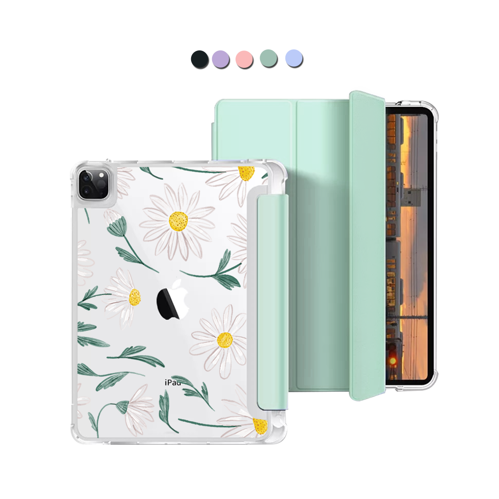 iPad Macaron Flip Cover - April Daisy