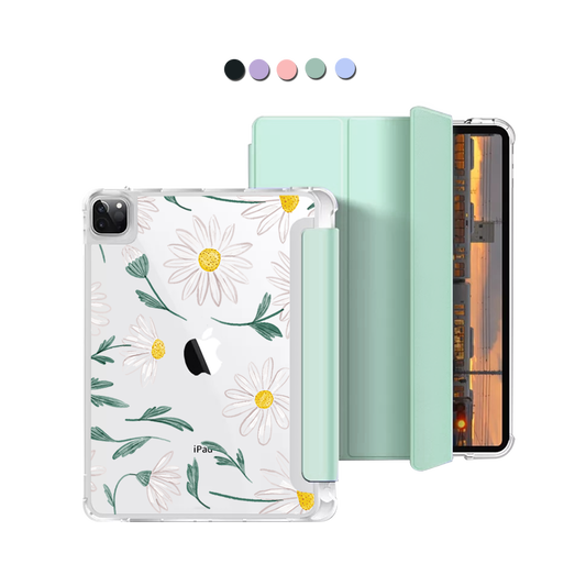 iPad Macaron Flip Cover - April Daisy