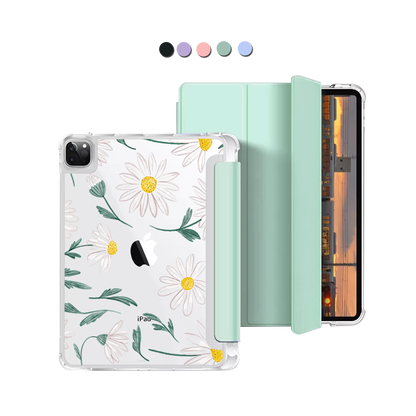 iPad Macaron Flip Cover - April Daisy