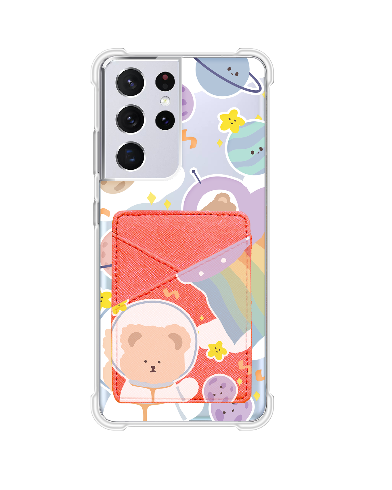 Android Phone Wallet Case - Astro Bear