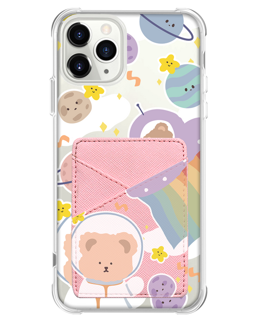 iPhone Phone Wallet Case - Astro Bear