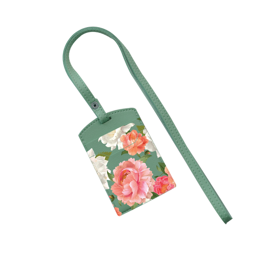 Vegan Leather Lanyard - August Peony