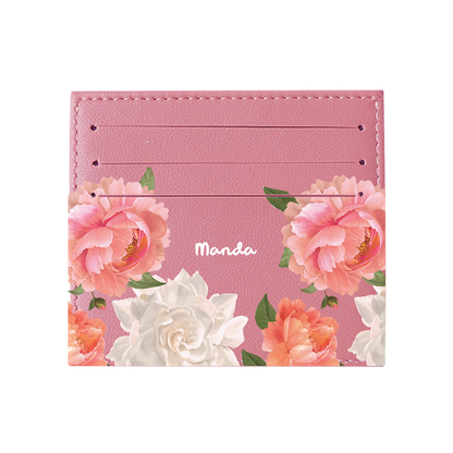 6 Slots Card Holder - August Peony