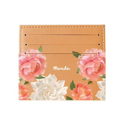 6 Slots Card Holder - August Peony