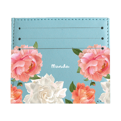 6 Slots Card Holder - August Peony