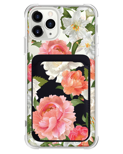 iPhone Magnetic Wallet Case - August Peony