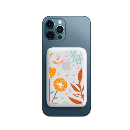 Magnetic Wireless Powerbank - Autumn Botanical