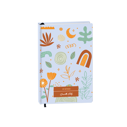 Hardcover Bookpaper Journal - Autumn Botanical (with Elastic Band & Bookmark)