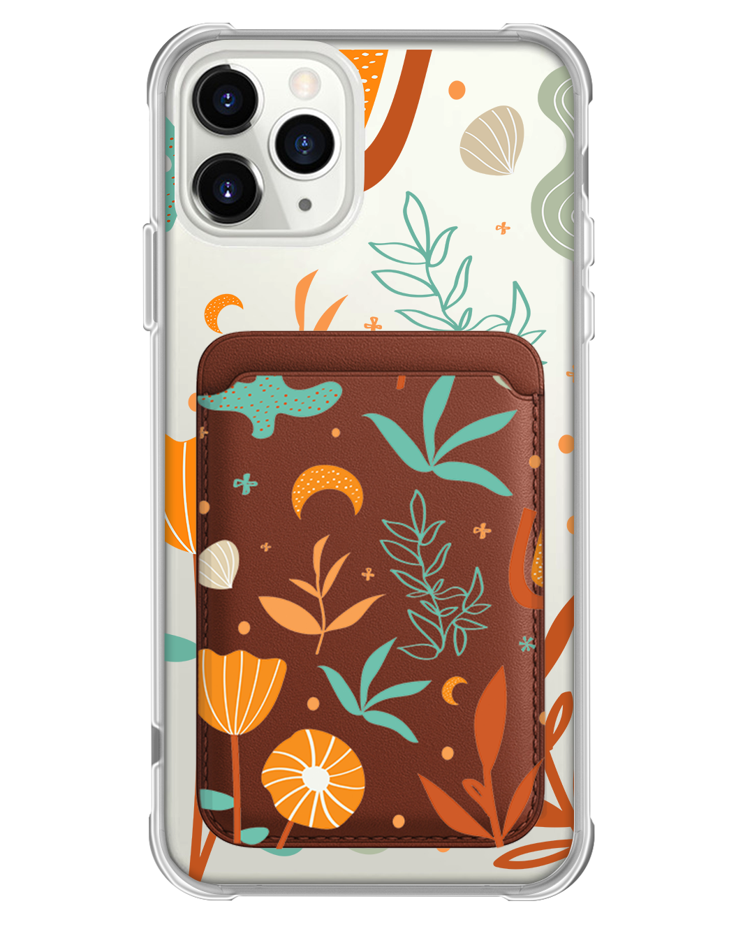 iPhone Magnetic Wallet Case - Autumn Botanical